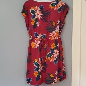 Tropical Print Dress